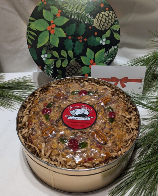 Five Pound Gourmet Nut Cake in Holiday Tin